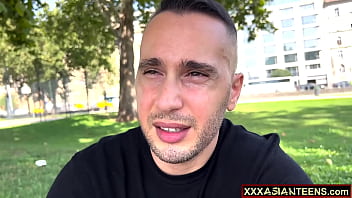 Perfect ass half japanese half brazilian hottie loves a big dick deep