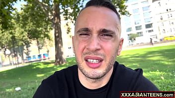 Perfect ass half japanese half brazilian hottie loves a big dick deep