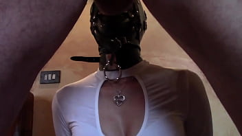 Preview blindfolded milf ring gag and huge facial cumshot