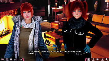 Two redhead twins share the goods 3d sex