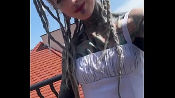 Posing next to the roof of this small town ️what’s your favorite view from up high #townviews #ontheroof #po