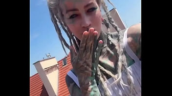 Posing next to the roof of this small town ️what’s your favorite view from up high #townviews #ontheroof #po