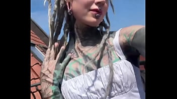 Posing next to the roof of this small town ️what’s your favorite view from up high #townviews #ontheroof #po