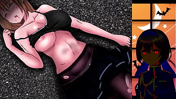 A girl was surrounded zombies