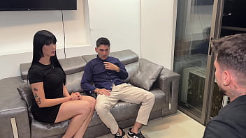 Degenerate interviewer pays candidates to strip and fuck in his office