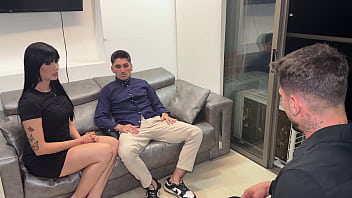 Degenerate interviewer pays candidates to strip and fuck in his office