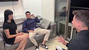 Degenerate interviewer pays candidates to strip and fuck in his office