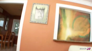 Brown skin girl with saggy bouncing boobs at no condom casting fuck after gyno exam by older guy