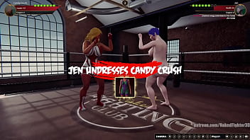 Candy vs jen nf3d lesbian sexual combat