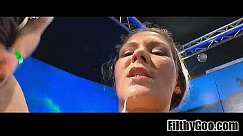 Amateur slut gangbang