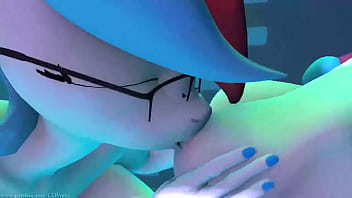 Sexy ponies have sex in bedroom