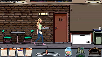 A sweet girl is thinking about jerking off in the shower hentai game