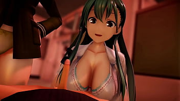 I looked into the pants of suzuya san and kitakami san in class I looked into the pants of suzuya san and kitakami san in class
