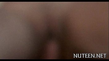 Sexy legal age teenager gets body caressed well