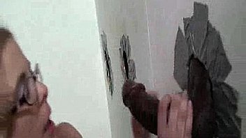 Blonde takes double interracial cumshot