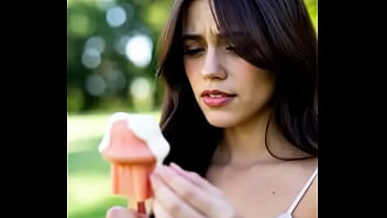 Wednesday addams eating mushroom popsicle