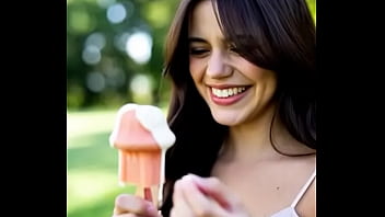 Wednesday addams eating mushroom popsicle