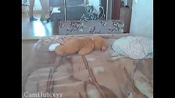 Two teen lesbian playing on cam