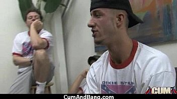 Black chick blows group of white cocks 24