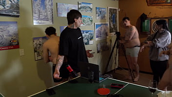 Strip pong stream with argentinian pornstars gets hot knock knock club