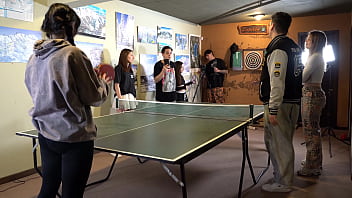 Strip pong stream with argentinian pornstars gets hot knock knock club