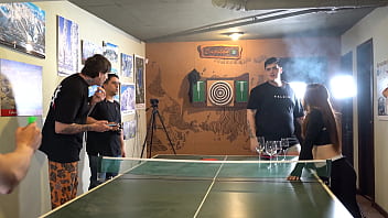 Strip pong stream with argentinian pornstars gets hot knock knock club