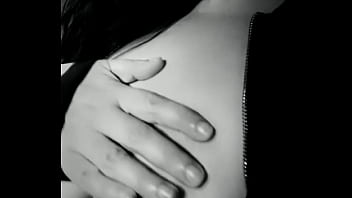 Becks dribbles on her hard nipple