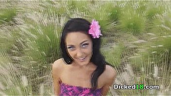 Sabrina banks nature walk takes x rated turn