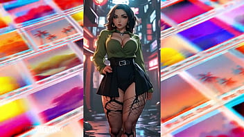 Thick anime beauties take the block in an ai animated photoshoot Thick anime beauties take the block in an ai animated photoshoot