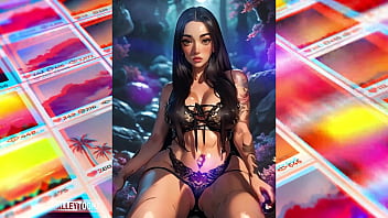 Thick anime beauties take the block in an ai animated photoshoot