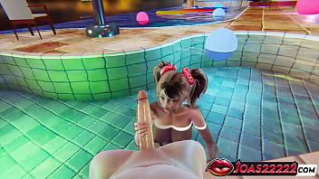 Seductive itsuki in 3d hentai animation – deepthroat pov fuck with facial cumshot at the pool party