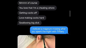 Cheating slut wife sexts me