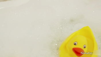 Bubble bath bubble ass it's sara jay masturbating in the jacuzzi