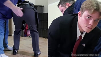 Straight Teenager Eighteen Gets A Spanking In Dress Clothes thumbnail