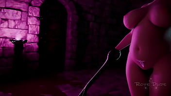 Asian woman bdsm 3d bondage latex