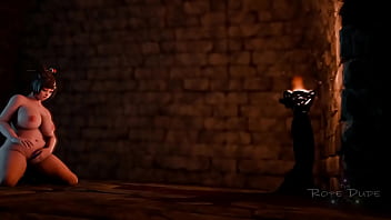 Asian woman bdsm 3d bondage latex