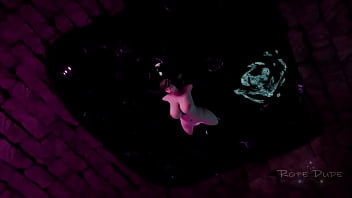 Asian woman bdsm 3d bondage latex