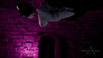 Asian woman bdsm 3d bondage latex