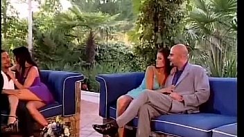 Two hot couples fucking in the garden