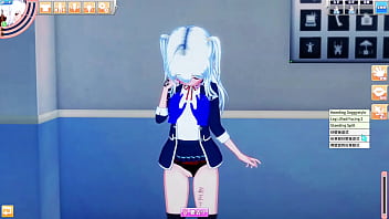 White hair jk koikatsu party White hair jk koikatsu party