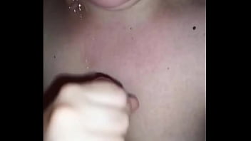 Cum on my boobs after a handjob