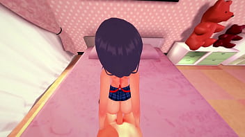 Pov miku nakano es follada durante la tarde en su habitacion mientras no hay nadie en casa