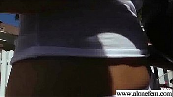 Horny girl enjoy all kind of things in her holes movie 07