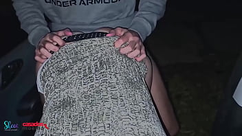 After the bar i took the cuckold who filmed me fucking the bastard and getting cum in the middle of the street in this dogging