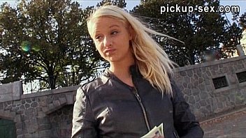 Real amateur euro slut monika railed for some money