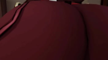 The naughty ass of amber from genshin