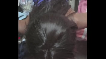 Domestic sucks bosses cock on her knees then get fucked doggystyle