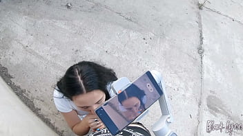 She asked me to film her blowjob skills