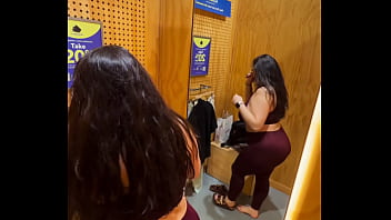 Try on haul chubby latina dani valentina strips down in dressing room