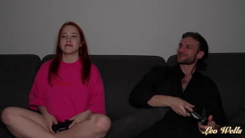 Passionate sex with redhead gymnast